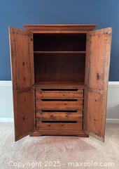 MaxSold Auction: Pine Armoire - Suwanee (Georgia, USA) SELLER MANAGED Estate Sale Online Auction - Laurel Oak Drive