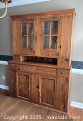 MaxSold Auction: Rustic Pine Wood Hutch and Buffet  - Suwanee (Georgia, USA) SELLER MANAGED Estate Sale Online Auction - Laurel Oak Drive