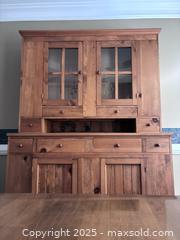 MaxSold Auction: Rustic Pine Wood Hutch and Buffet  - Suwanee (Georgia, USA) SELLER MANAGED Estate Sale Online Auction - Laurel Oak Drive