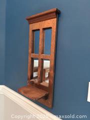 MaxSold Auction: Wall wooden mirror with shelf  - Suwanee (Georgia, USA) SELLER MANAGED Estate Sale Online Auction - Laurel Oak Drive