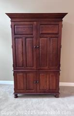 MaxSold Auction: Wood Armoire Entertainment Center  - Suwanee (Georgia, USA) SELLER MANAGED Estate Sale Online Auction - Laurel Oak Drive