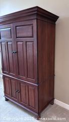 MaxSold Auction: Wood Armoire Entertainment Center  - Suwanee (Georgia, USA) SELLER MANAGED Estate Sale Online Auction - Laurel Oak Drive