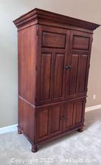 MaxSold Auction: Wood Armoire Entertainment Center  - Suwanee (Georgia, USA) SELLER MANAGED Estate Sale Online Auction - Laurel Oak Drive