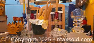 MaxSold Auction: Candles &#38; Candle Holders - Art Glass &#38; Lacquered Candle Sticks - Vancouver (British Columbia, Canada) PARTNER MANAGED Commercial Liquidation Online Auction - East Hastings