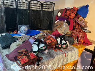 MaxSold Auction: Hats, Scarves, Bags, Tapestries & More - Vancouver (British Columbia, Canada) PARTNER MANAGED Commercial Liquidation Online Auction - East Hastings