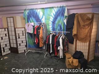 MaxSold Auction: Room dividers, Tapestry, & Clothes  - Vancouver (British Columbia, Canada) PARTNER MANAGED Commercial Liquidation Online Auction - East Hastings