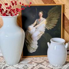 MaxSold Auction: Curated Home Décor Lot – Heinrich Bavaria Vases &#38; Angel Art Print - Delta (British Columbia, Canada) SELLER MANAGED Downsizing Online Auction -  Garrett Drive