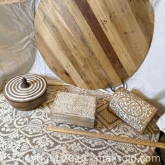 MaxSold Auction: Hand-Carved Wooden Bowl &#38; Keepsake Box Trio – Boho Rustic Decor Lot  - Delta (British Columbia, Canada) SELLER MANAGED Downsizing Online Auction -  Garrett Drive