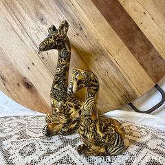 MaxSold Auction: La Vie 1980s Safari Patchwork Ceramic Giraffe Figurines (Mother &#38; Baby Pair) - Delta (British Columbia, Canada) SELLER MANAGED Downsizing Online Auction -  Garrett Drive