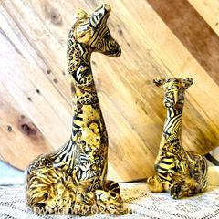 MaxSold Auction: La Vie 1980s Safari Patchwork Ceramic Giraffe Figurines (Mother &#38; Baby Pair) - Delta (British Columbia, Canada) SELLER MANAGED Downsizing Online Auction -  Garrett Drive