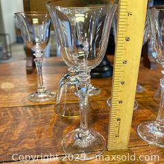 MaxSold Auction: Mikasa “Sonata” Crystal Stemware – Set of 10 (Gold-Rimmed, Optic Panel) - Delta (British Columbia, Canada) SELLER MANAGED Downsizing Online Auction -  Garrett Drive
