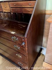 MaxSold Auction: Antique Georgian Slant-front Secretary - Douglas (Massachusetts, USA) PARTNER MANAGED Estate Sale Online Auction - Southwest Main Street