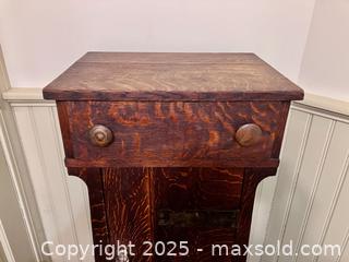 MaxSold Auction: Antique Quartersawn Oak Cabinet - Douglas (Massachusetts, USA) PARTNER MANAGED Estate Sale Online Auction - Southwest Main Street