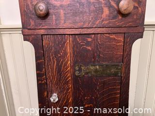 MaxSold Auction: Antique Quartersawn Oak Cabinet - Douglas (Massachusetts, USA) PARTNER MANAGED Estate Sale Online Auction - Southwest Main Street