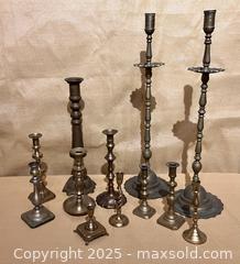 MaxSold Auction: Big Lot of Brass Candlesticks - Douglas (Massachusetts, USA) PARTNER MANAGED Estate Sale Online Auction - Southwest Main Street