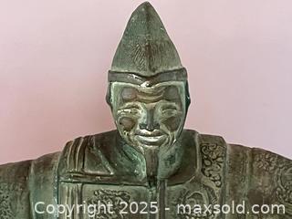 MaxSold Auction: Chinese Plaster Ji Gong Figure on Wooden Base - Douglas (Massachusetts, USA) PARTNER MANAGED Estate Sale Online Auction - Southwest Main Street