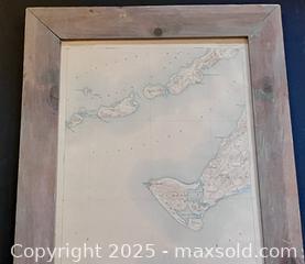 MaxSold Auction: Framed Gay Head MV Topographical Map - Douglas (Massachusetts, USA) PARTNER MANAGED Estate Sale Online Auction - Southwest Main Street