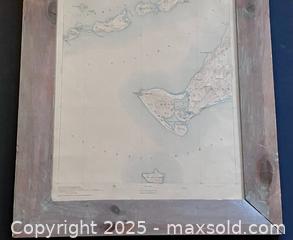 MaxSold Auction: Framed Gay Head MV Topographical Map - Douglas (Massachusetts, USA) PARTNER MANAGED Estate Sale Online Auction - Southwest Main Street