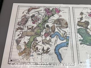 MaxSold Auction: Framed Map of the Zodiac - Douglas (Massachusetts, USA) PARTNER MANAGED Estate Sale Online Auction - Southwest Main Street