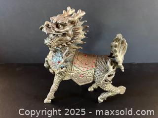 MaxSold Auction: Pair Brass Chi Lin Figures - Douglas (Massachusetts, USA) PARTNER MANAGED Estate Sale Online Auction - Southwest Main Street