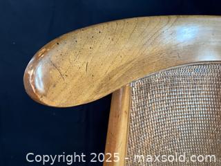 MaxSold Auction: Pair MCM-style Cane-back Cocktail Chairs - Douglas (Massachusetts, USA) PARTNER MANAGED Estate Sale Online Auction - Southwest Main Street