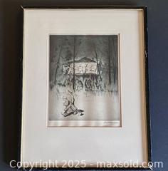 MaxSold Auction: Signed &#34;Haunted House&#34; Drypoint - Douglas (Massachusetts, USA) PARTNER MANAGED Estate Sale Online Auction - Southwest Main Street