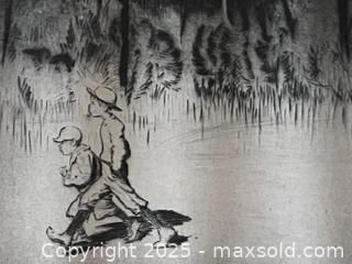 MaxSold Auction: Signed &#34;Haunted House&#34; Drypoint - Douglas (Massachusetts, USA) PARTNER MANAGED Estate Sale Online Auction - Southwest Main Street