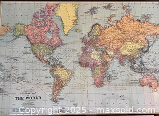 MaxSold Auction: Stanford&#39;s General Map of the World - Douglas (Massachusetts, USA) PARTNER MANAGED Estate Sale Online Auction - Southwest Main Street