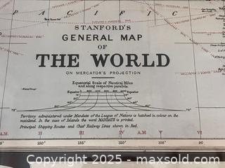 MaxSold Auction: Stanford&#39;s General Map of the World - Douglas (Massachusetts, USA) PARTNER MANAGED Estate Sale Online Auction - Southwest Main Street