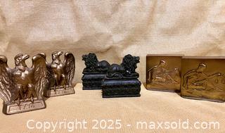MaxSold Auction: Three Pairs Vintage Bookends - Douglas (Massachusetts, USA) PARTNER MANAGED Estate Sale Online Auction - Southwest Main Street