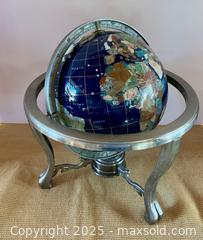 MaxSold Auction: Two Kalifano Gemstone Globes - Douglas (Massachusetts, USA) PARTNER MANAGED Estate Sale Online Auction - Southwest Main Street