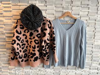 MaxSold Auction: Bundle: 2 Women's Sweaters and Knit Hat, Sizes 12 and S/M/L - Toronto (Ontario, Canada) SELLER MANAGED Downsizing Online Auction - Bright Street