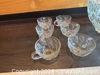 MaxSold Auction: Glass Punch Bowl Set with 18 Cups  - Toronto (Ontario, Canada) SELLER MANAGED Downsizing Online Auction - Bright Street