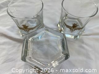 MaxSold Auction: Glassware: Vintage gold-embossed bird glasses x3 - Toronto (Ontario, Canada) SELLER MANAGED Downsizing Online Auction - Bright Street