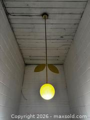 MaxSold Auction: Gold Pendant Lamp  - Toronto (Ontario, Canada) SELLER MANAGED Downsizing Online Auction - Bright Street