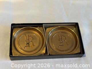 MaxSold Auction: Vintage Hyde Park Brass Coasters 6 Piece Set - Toronto (Ontario, Canada) SELLER MANAGED Downsizing Online Auction - Bright Street