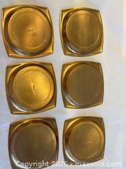MaxSold Auction: Vintage Hyde Park Brass Coasters 6 Piece Set - Toronto (Ontario, Canada) SELLER MANAGED Downsizing Online Auction - Bright Street