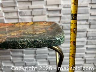 MaxSold Auction:  Vintage MCM TV Tray – Yellow Floral, Metal - Toronto (Ontario, Canada) SELLER MANAGED Downsizing Online Auction - Bright Street