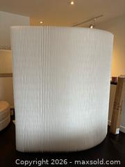 MaxSold Auction: White Paper Accordion Pleated Room Divider Panel - Toronto (Ontario, Canada) SELLER MANAGED Downsizing Online Auction - Bright Street
