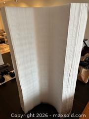 MaxSold Auction: White Paper Accordion Pleated Room Divider Panel - Toronto (Ontario, Canada) SELLER MANAGED Downsizing Online Auction - Bright Street