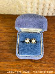 MaxSold Auction: 10k Gold + Opal Earrings - Hamilton (Ontario, Canada) SELLER MANAGED Estate Sale Online Auction - Gertrude Street