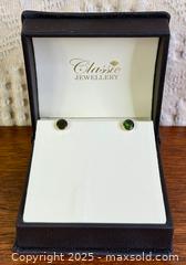 MaxSold Auction: 14k Gold + Ammolite Stud Earrings - Hamilton (Ontario, Canada) SELLER MANAGED Estate Sale Online Auction - Gertrude Street