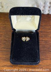 MaxSold Auction: 14k Gold + Diamond, Heart Shape Earrings - Hamilton (Ontario, Canada) SELLER MANAGED Estate Sale Online Auction - Gertrude Street