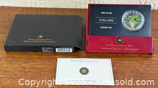 MaxSold Auction: 2005 Canada $5 1oz Maple Leaf Coloured Silver Coin - Hamilton (Ontario, Canada) SELLER MANAGED Estate Sale Online Auction - Gertrude Street