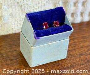 MaxSold Auction: 9k Gold + Ruby Stud Earrings - Hamilton (Ontario, Canada) SELLER MANAGED Estate Sale Online Auction - Gertrude Street