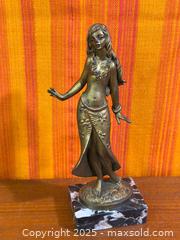 MaxSold Auction: Cast Metal Girl Figurine on Marble Base - Hamilton (Ontario, Canada) SELLER MANAGED Estate Sale Online Auction - Gertrude Street