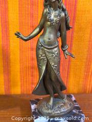 MaxSold Auction: Cast Metal Girl Figurine on Marble Base - Hamilton (Ontario, Canada) SELLER MANAGED Estate Sale Online Auction - Gertrude Street