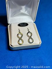 MaxSold Auction: Infinity Loop Earrings Made With Swarovski Crystals - Hamilton (Ontario, Canada) SELLER MANAGED Estate Sale Online Auction - Gertrude Street