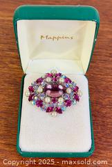 MaxSold Auction: Sherman Fuchsia Pink + Purple Aurora Brooch - Hamilton (Ontario, Canada) SELLER MANAGED Estate Sale Online Auction - Gertrude Street