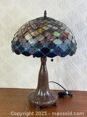 MaxSold Auction: Tiffany Style, Leaded Stain Glass Table Lamp - Hamilton (Ontario, Canada) SELLER MANAGED Estate Sale Online Auction - Gertrude Street